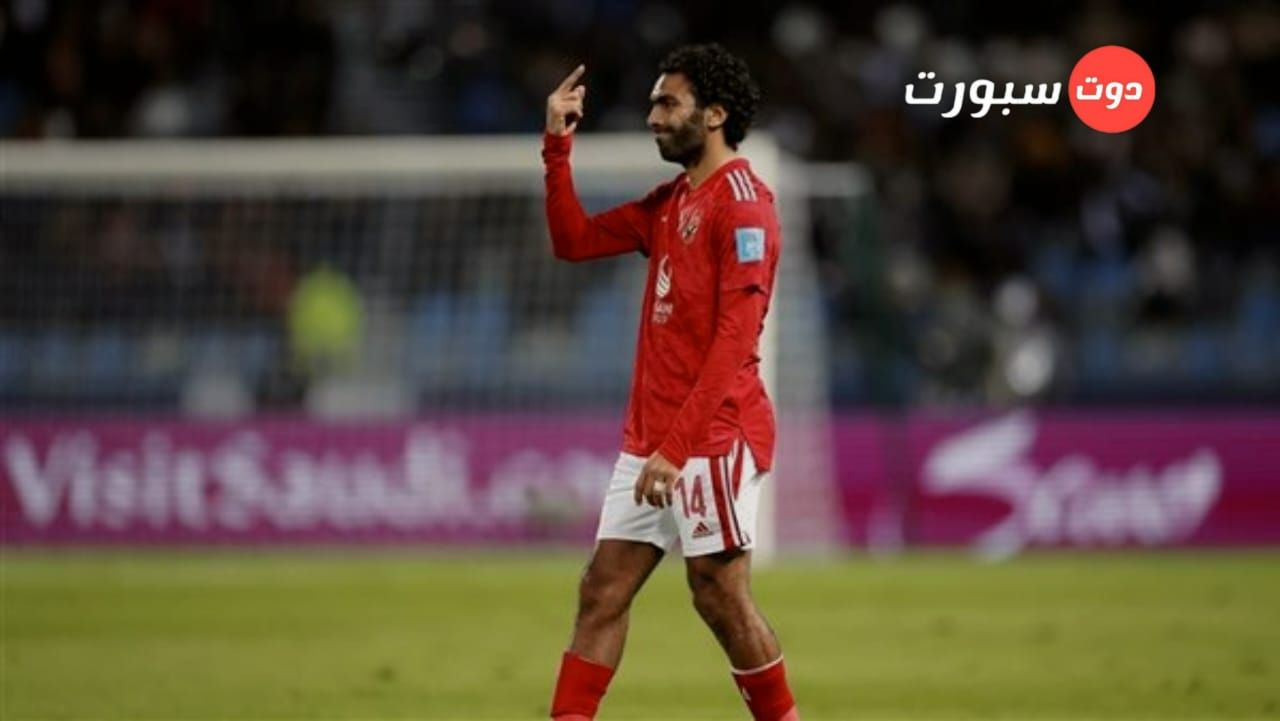 الأهلي ينهي الشوط الأول بالتقدم بهدف حسين الشحات